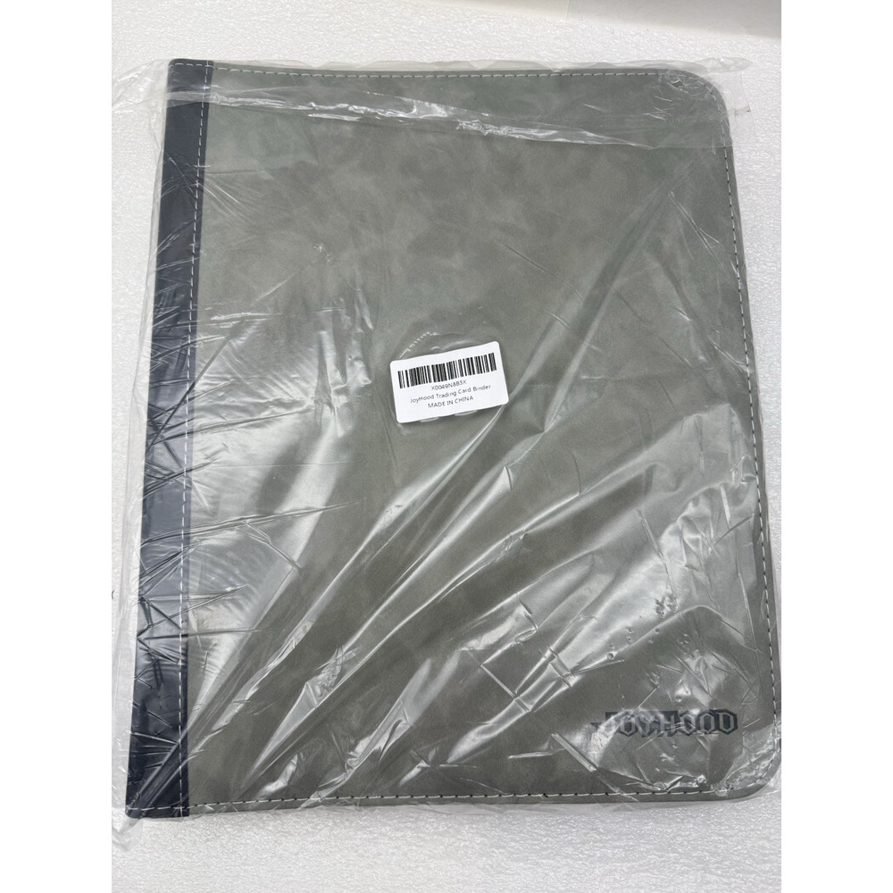 Trading Card Binder for TCG, PM, MTG, OPCG, YGO - Holds 900 Cards Grey NEW 1PC..